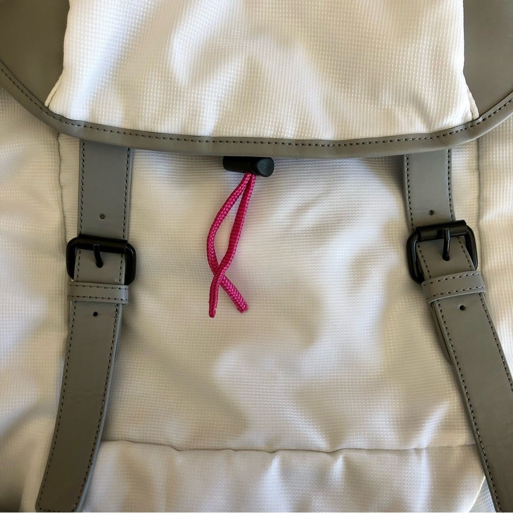Puma ProCat Backpack White Gray Hot Pink Athletic Travel Gym Yoga School Bag - Picture 10 of 12